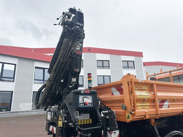 Unimog Unimog U500 4x4 U500 4x4 405/40 mit Heckkran Hiab 077-1 HiDuo, absattelbar, Funk