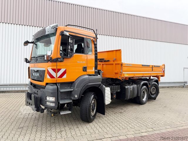 Driezijdige kipper MAN TGS 28.400 6x4-4 BL TGS 28.400 6x4-4 BL, Winterdienstausstattung, EEV, Lenk-/Liftachse, Wechselsystem