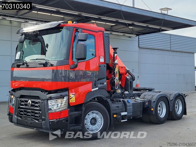 Plateau de chargement Renault C 440 6X4 33T Palfinger PK 33002 EH Kran Crane ...