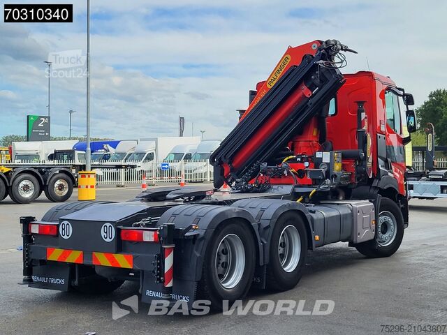 Plateau de chargement Renault C 440 6X4 33T Palfinger PK 33002 EH Kran Crane ...