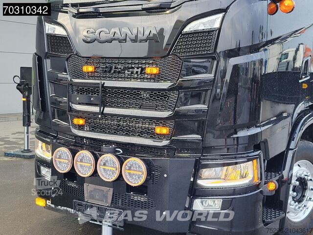 Plateau de chargement Scania S660 8X2 HMF 9520OK-RCS Crane Kran Fifth wheel ...