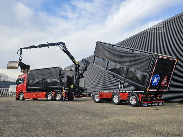 Système de bras à crochet Scania R530 6x2 PALFINGER HAAK + EPSILON KRAAN + FLOOR...