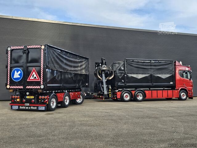 Système de bras à crochet Scania R530 6x2 PALFINGER HAAK + EPSILON KRAAN + FLOOR...