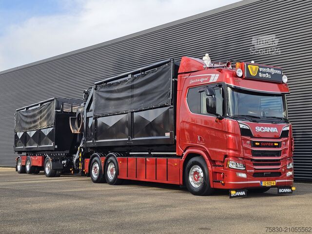 Système de bras à crochet Scania R530 6x2 PALFINGER HAAK + EPSILON KRAAN + FLOOR...