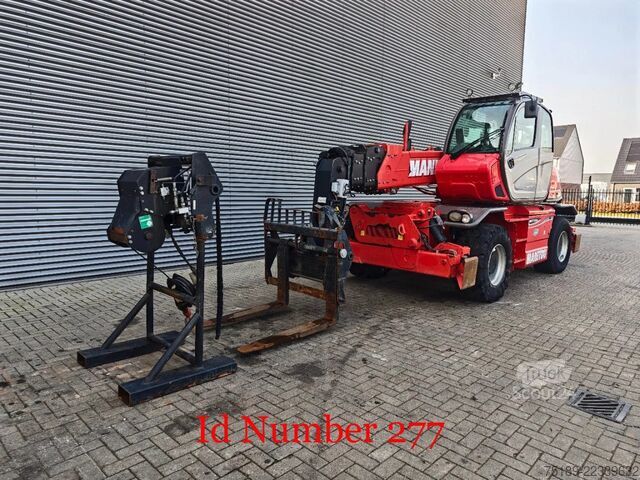 Rotējošs teleskopiskais rokturis Manitou MRT 2150+ Privilege Radio Remote Winch Forks!