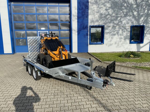 Radlader Mini-Radlader + Tieflader Berger Kraus Miniradlader BK323S 23PS *GABELPAKET*
