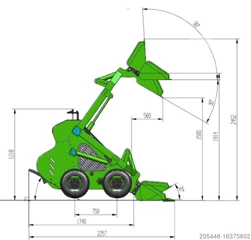 Radlader Mini-Radlader + Tieflader Berger Kraus Miniradlader BK323S 23PS *GABELPAKET*