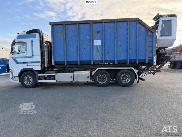  Volvo FH500 6x2 hook truck with 24t joab hook, 35m³ cont