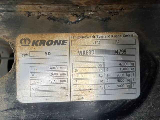 Hladnjača i zamrznuti transport Krone SD / Flower Trailer / Thermo King SLXe 300 / BP...