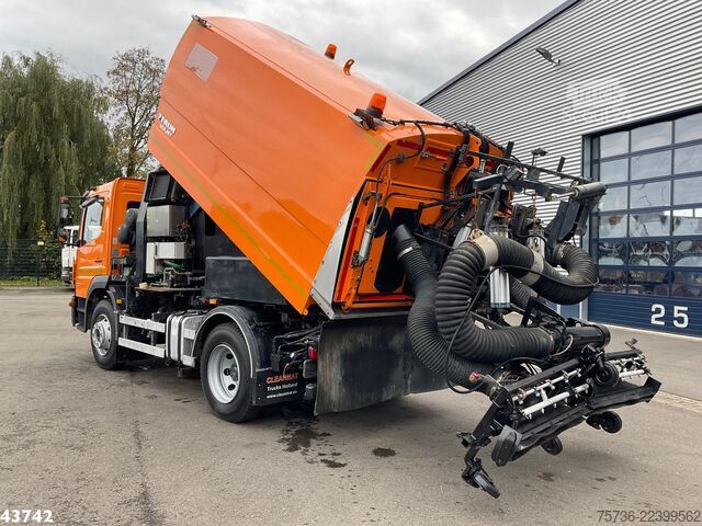 Yol süpürme aracı Mercedes-Benz ATEGO 1523 Faun VIAJET 6 R/HS Wegdekreiniger Ju...