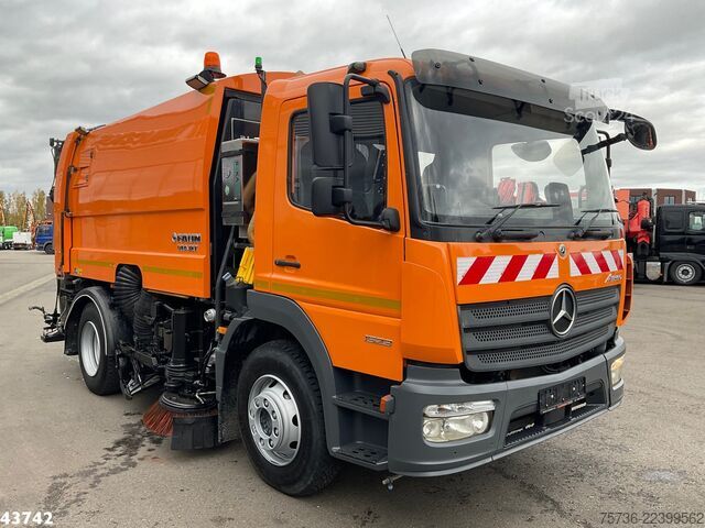 Yol süpürme aracı Mercedes-Benz ATEGO 1523 Faun VIAJET 6 R/HS Wegdekreiniger Ju...
