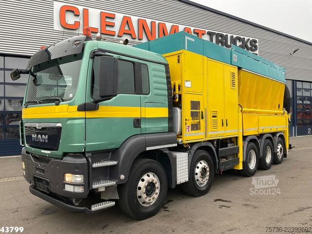 Imuajoneuvo Man TGS 35.480 10x4  RSP Tridem Saugbagger 10m³
