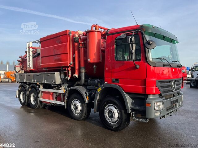 Veículo de aspiração Mercedes-Benz Actros 4141 8x4 Kroll Saug/Spul aufbau