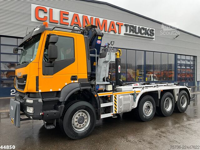 System med krokarm Iveco Trakker AD380T41W 8x6 Euro 6 HMF 19 Tonmeter Z-...