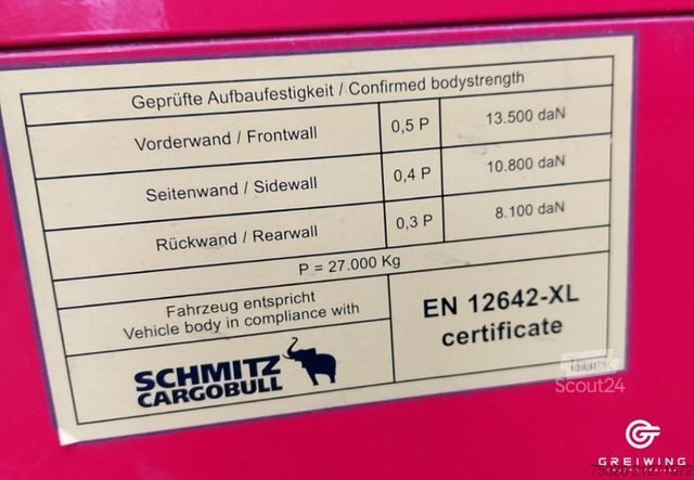 Open semitrailer with tarp SCHMITZ CARGOBULL SCS 24/L - 13.62 Mega