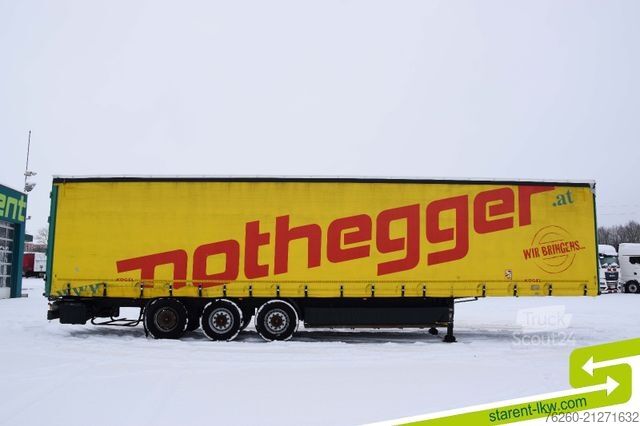 Otvorený náves s plachtou KÖGEL Palettenkasten Lochrahmen SAF - Achsen