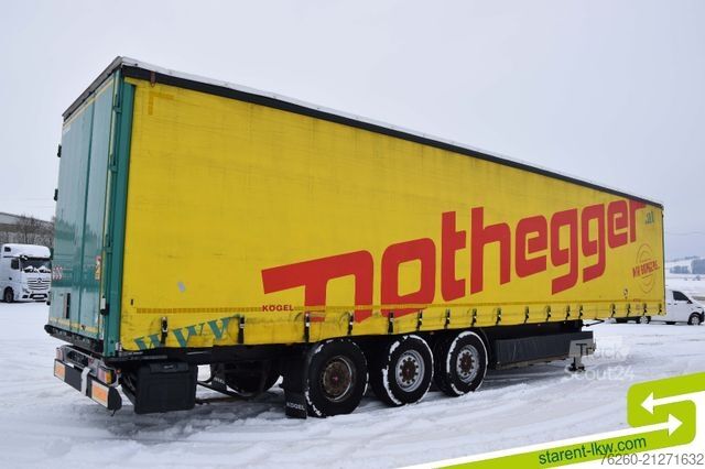 Otvorený náves s plachtou KÖGEL Palettenkasten Lochrahmen SAF - Achsen