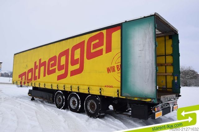 Otvorený náves s plachtou KÖGEL Palettenkasten Lochrahmen SAF - Achsen