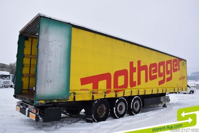 Otvorený náves s plachtou KÖGEL Palettenkasten Lochrahmen SAF - Achsen