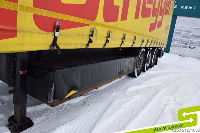 Otvorený náves s plachtou KÖGEL Palettenkasten Lochrahmen SAF - Achsen