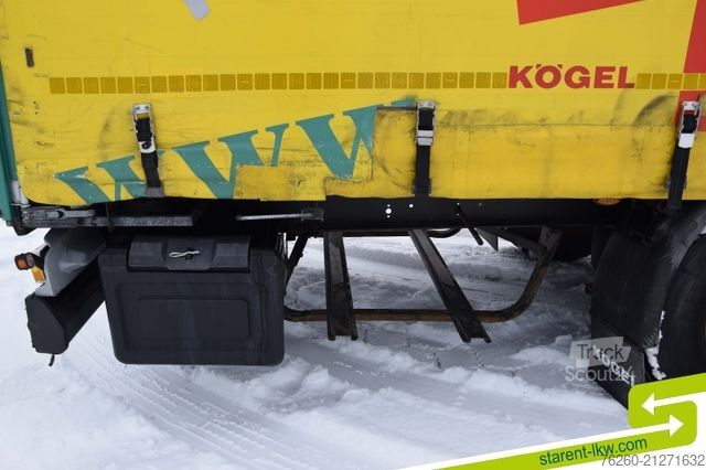 Otvorený náves s plachtou KÖGEL Palettenkasten Lochrahmen SAF - Achsen