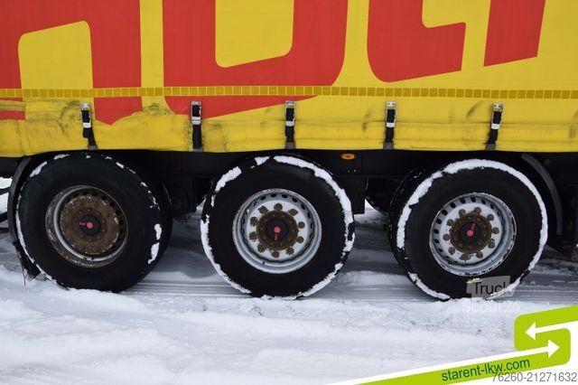 Otvorený náves s plachtou KÖGEL Palettenkasten Lochrahmen SAF - Achsen