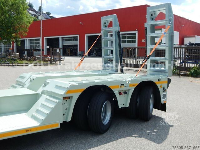 Semitrailer med låg lastkapacitet DOLL Tiefbett T2E-0LZ21 panther FORST