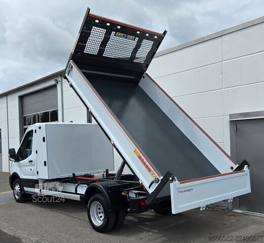 Tippbil skåpbil FORD Transit Kipper Box/Zwillingsbereif./3,5T AHK