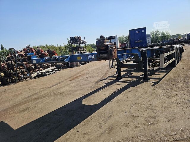 Preprava kontajnerov HRD NT CON.40 foot extendible chassis  2 x 20 foot ...
