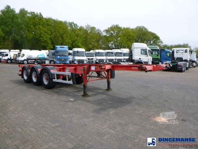 Containertransport Burg 3-axle container chassis 20-30 ft