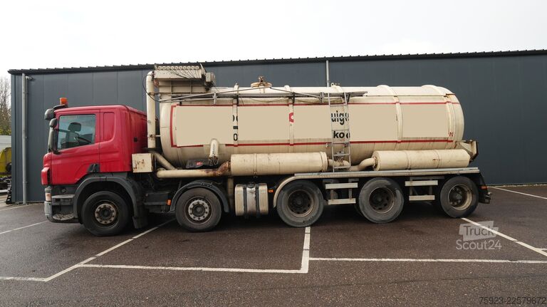 Säiliöauto Scania P 380 – 10x4 blow and suck truck