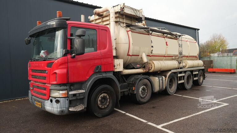 Säiliöauto Scania P 380 – 10x4 blow and suck truck