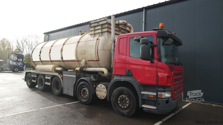 Säiliöauto Scania P 380 – 10x4 blow and suck truck