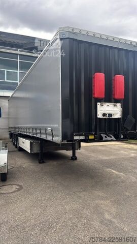 Відкритий напівпричіп з тентом KRONE LIFTACHSE PALETTENKASTEN NEUWERTIG MIETKAUF MöGLICH