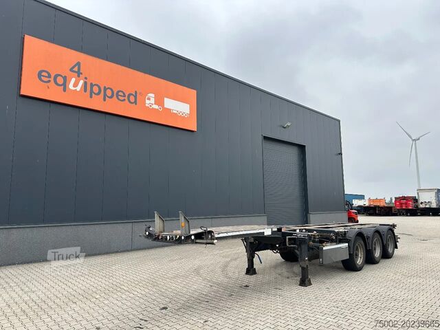 Prevoz zabojnikov Broshuis 3UCC-39/45 FLN, 45FT High Cube multi, BPW, lift...