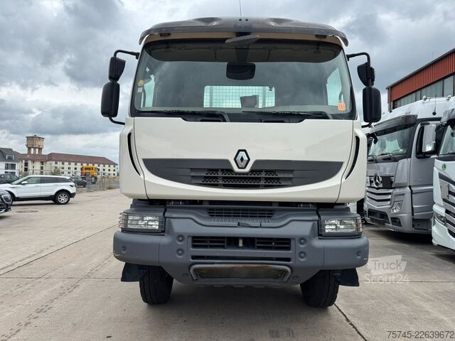 Камион с платформа RENAULT KERAX 460 * PRITSCHE * HMF KRAN 10,2N M *8 X 4*