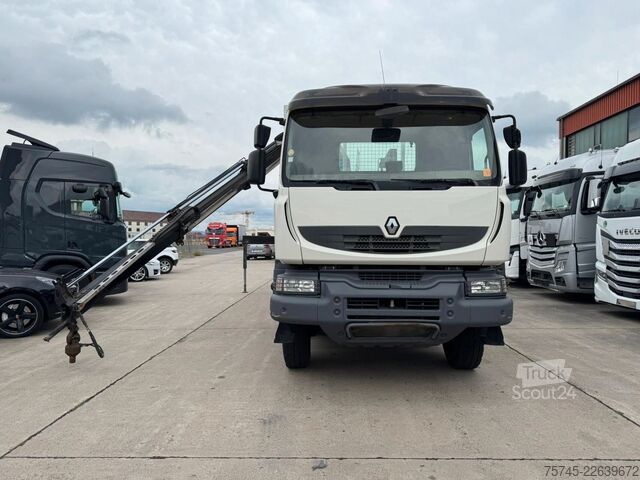 Камион с платформа RENAULT KERAX 460 * PRITSCHE * HMF KRAN 10,2N M *8 X 4*
