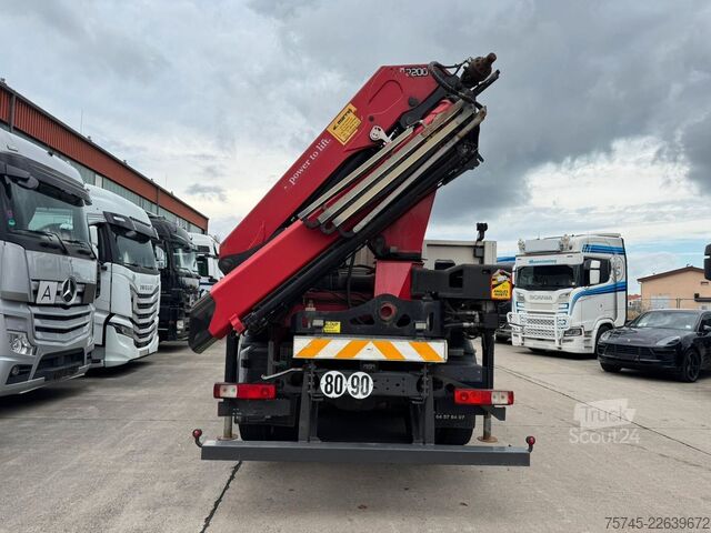 Камион с платформа RENAULT KERAX 460 * PRITSCHE * HMF KRAN 10,2N M *8 X 4*