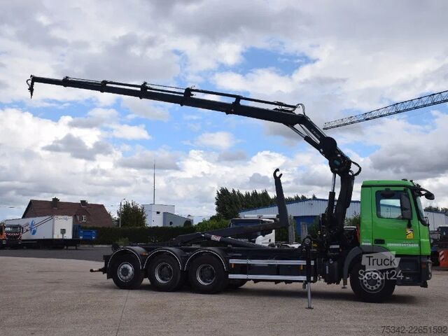 Koukkuvarsijärjestelmä Mercedes-Benz Actros 3236 Hooklift + Hiabcrane