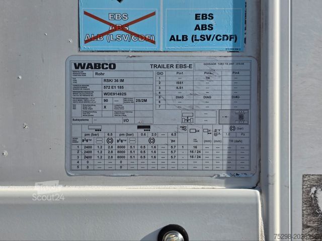 Semirimorchio frigorifero ROHR RSK/36 IM / Ldbw/ Trennwand mit Doppelverdampfer