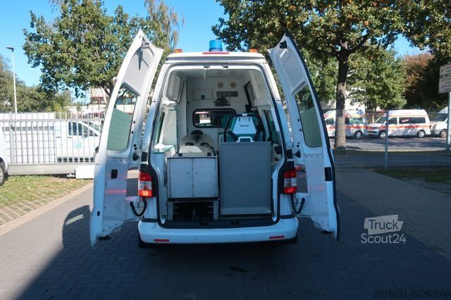 Feuerwehrfahrzeug VOLKSWAGEN T5 Transporter Hochdach lang/KTW/Klima/FN: A40