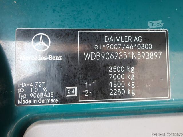 Pick-up skåpbil MERCEDES-BENZ Sprinter Pritsche/DoKa 316 CDI/ SHZ / Fzg: 147