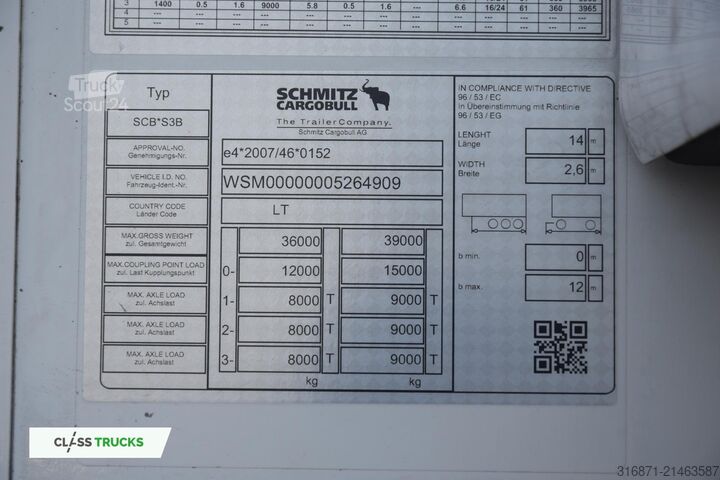 Reefer semitrailer SCHMITZ CARGOBULL SKO Double Deck FP60 ThermoKing SLXi 300