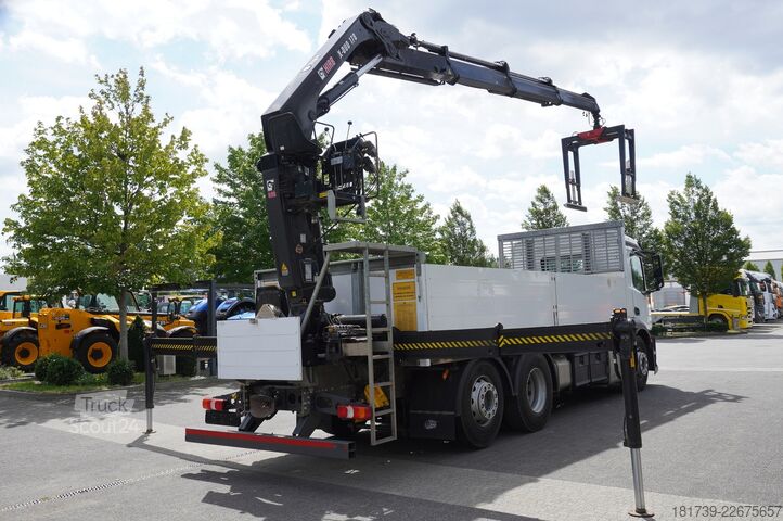 Plošina s jeřábem Mercedes-Benz Antos 2540 6x2 / 170 tho. km / HDS HIAB