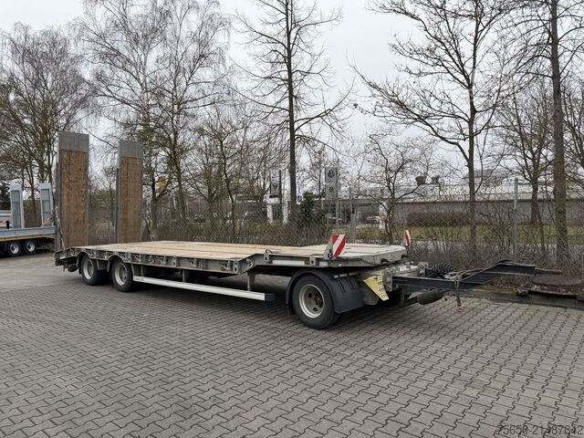 Remolque de plataforma baja Humbaur HTD 30  3 Achs Tiefladeranhänger, Wenig Benutzt