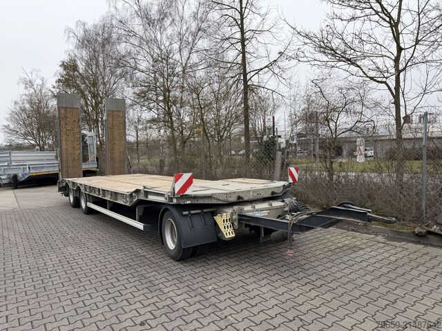 Remolque de plataforma baja Humbaur HTD 30  3 Achs Tiefladeranhänger, Wenig Benutzt