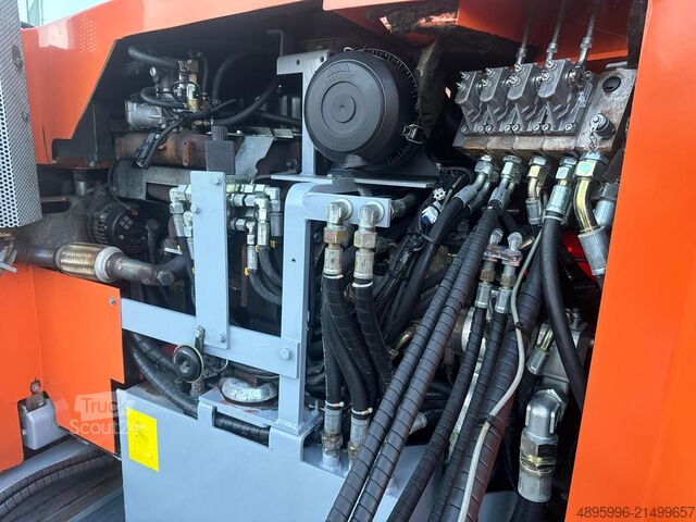 4-way forklift Hubtex DQ45/Only 3309 h/Telescopic forks