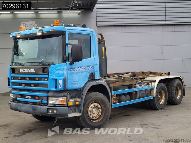 Система крюкових кронштейнів Scania 420 6X4 20tons Marrel THM 20000 Manual Retarder...