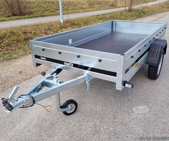 Tieflader Anhänger Martz Kastenanhänger Tieflader 750kg 264cm x 126cm kippbar NEU