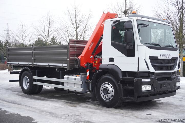 Τρίπλευρη ανατρεπόμενη καρότσα Iveco Stralis 19.310 E6 4x2 / Fassi F155A.0.22